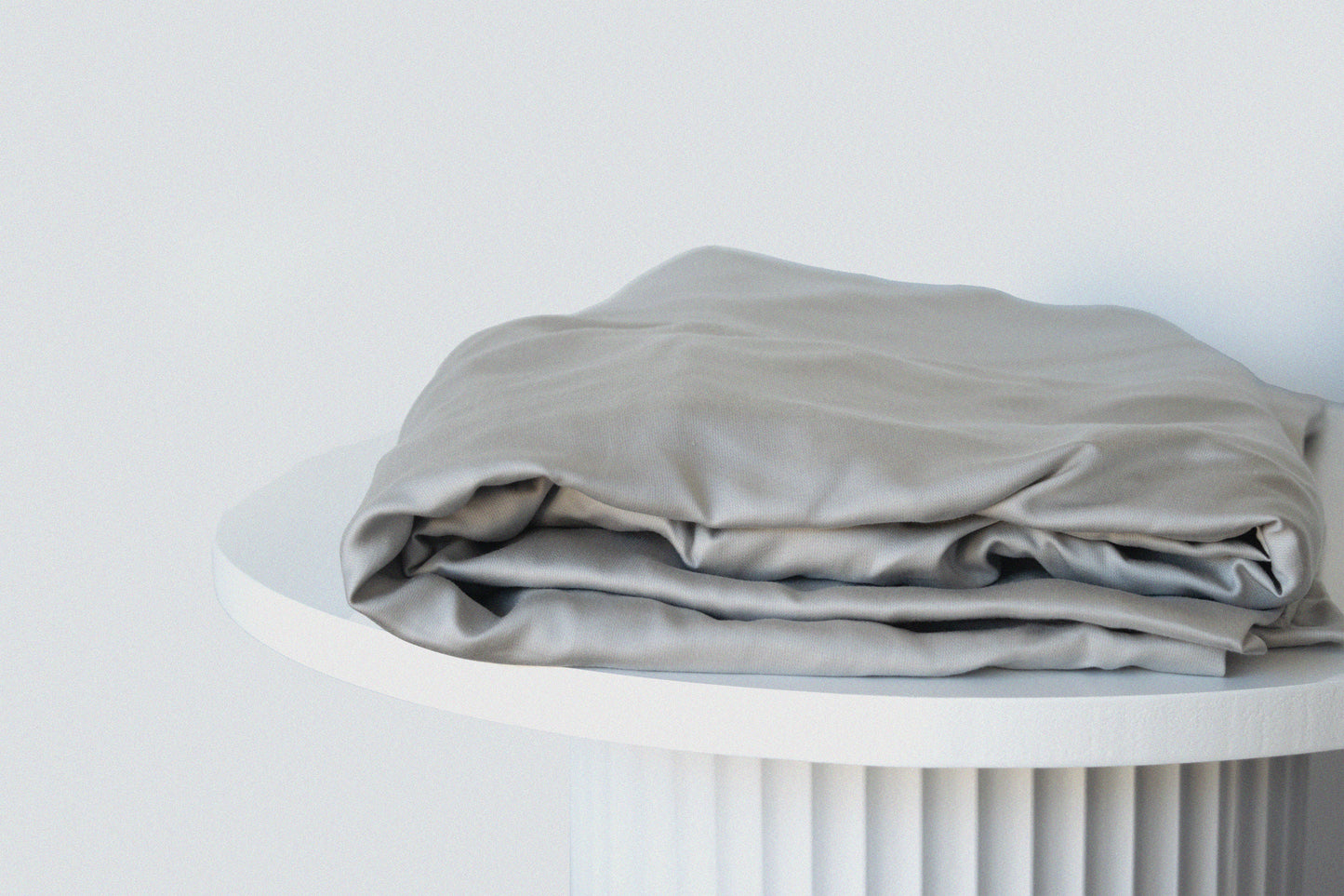 grey smoke eucalyptus tencel fitted sheet